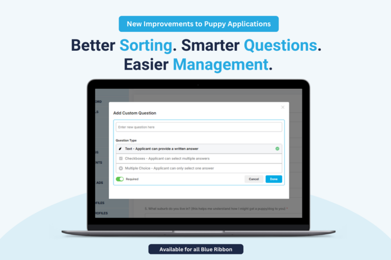 New: Puppy Applications Upgrades and My Owners List